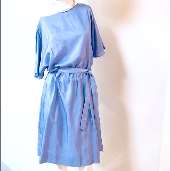 Pretty🦋VTG Retro Style Short Sleeves MIDI Dress - Picture 2 of 15